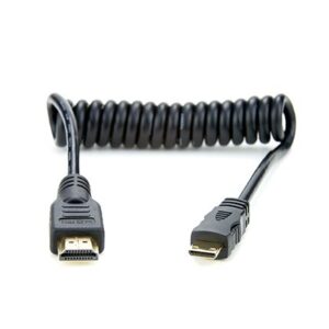 Atomos coiled mini HDMI to full HDMI cable AO-ATOMCAB008 (30-45cm)