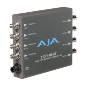 AJA FiDO-4R-ST (FiDO4RST) Quad Optical Fibre to SD/HD/3G-SDI Mini Converter