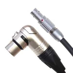 Hawk-Woods LA-100 DJI Cable - Replacement Lemo 6p - 30cm - XLR 4 (f) R/A