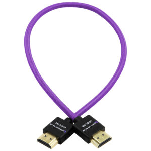Kondor Blue 18" Gerald Undone MK2 Full HDMI Straight Braided Cable (Purple)
