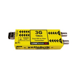 Lynx Technik Yellobrik OTT 1812 / Dual 3GBit SDI to Fiber Optic Transmitter - 10km