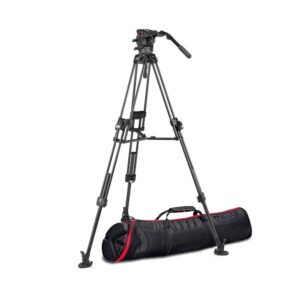 Manfrotto 526 Video Head with 645 Fast Twin Carbon Tripod