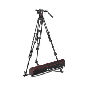 Manfrotto Nitrotech 612 Video Head, Alu Twin Leg Tripod GS