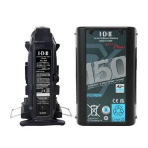 IDX DUO-C150P Batteries and VL-2X 2-Channel Quick Charger Kit