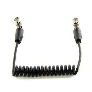 Shape SDI Coiled Cable 90-Degree BNC Connectors