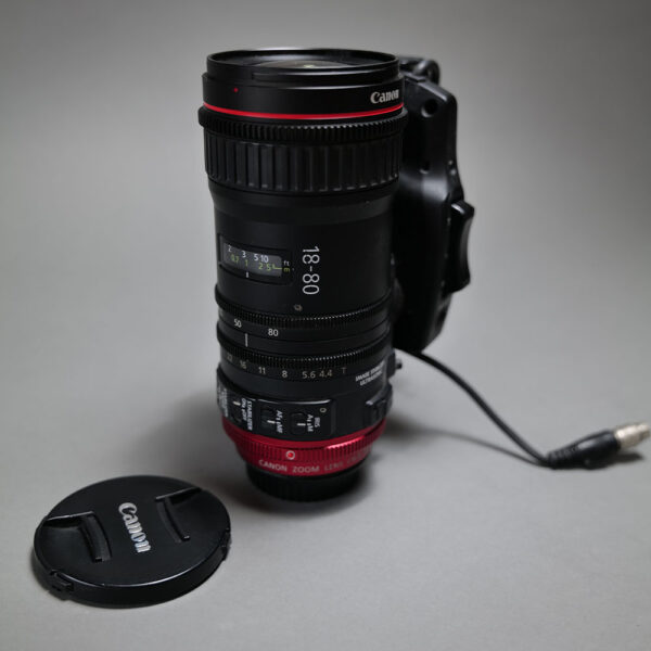 Used Canon CN-E 18-80mm T4.4 - EF Fit + Canon ZSG-C10 Servo Grip_1 - bps-tv.co.uk