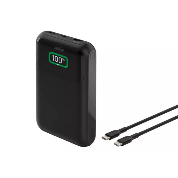Belkin 20,000mAh 65W Laptop Charger Power Bank USB-C - Black